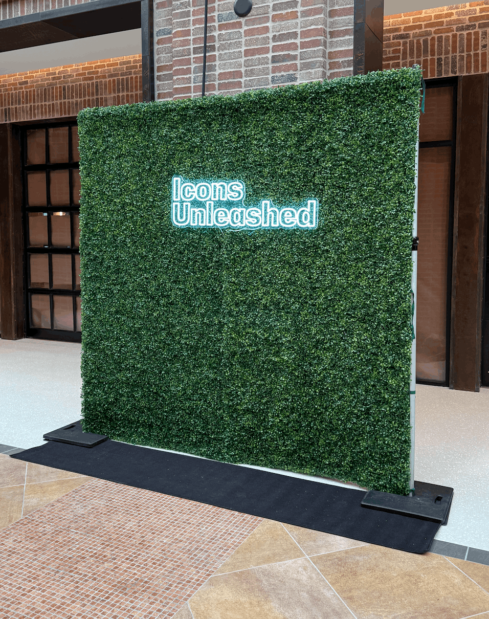 Boxwood Greenery Wall | 8×8 Artificial Hedge Backdrop