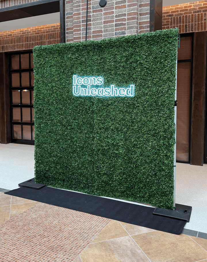 Boxwood Greenery Wall | 8×8 Artificial Hedge Backdrop